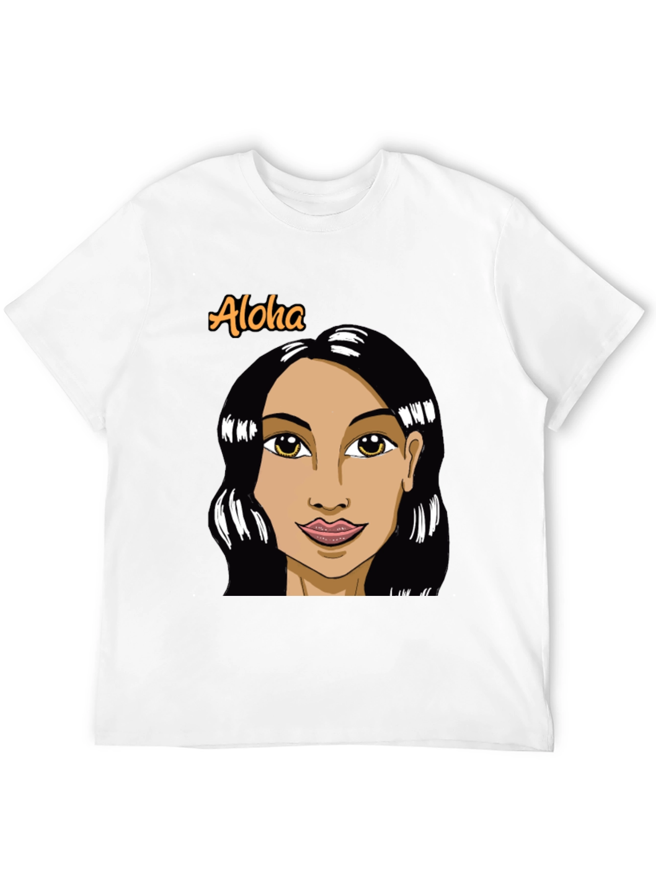 Aloha Woman Graphic Black T-Shirt