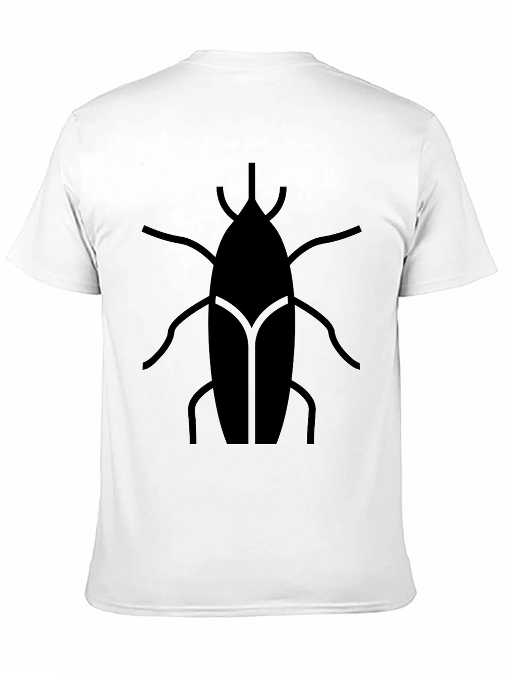 Modern Insect Graphic Tee - Black Casual Shirt
