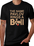 Pavlov Rings a Bell Funny Dog T-Shirt