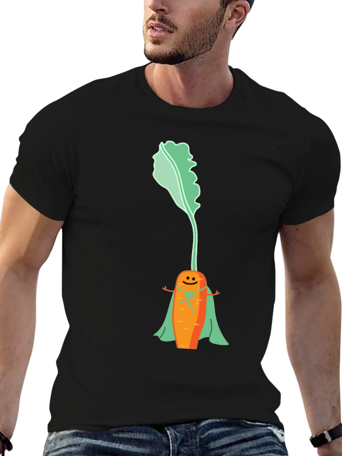 Superhero Carrot Graphic Tee