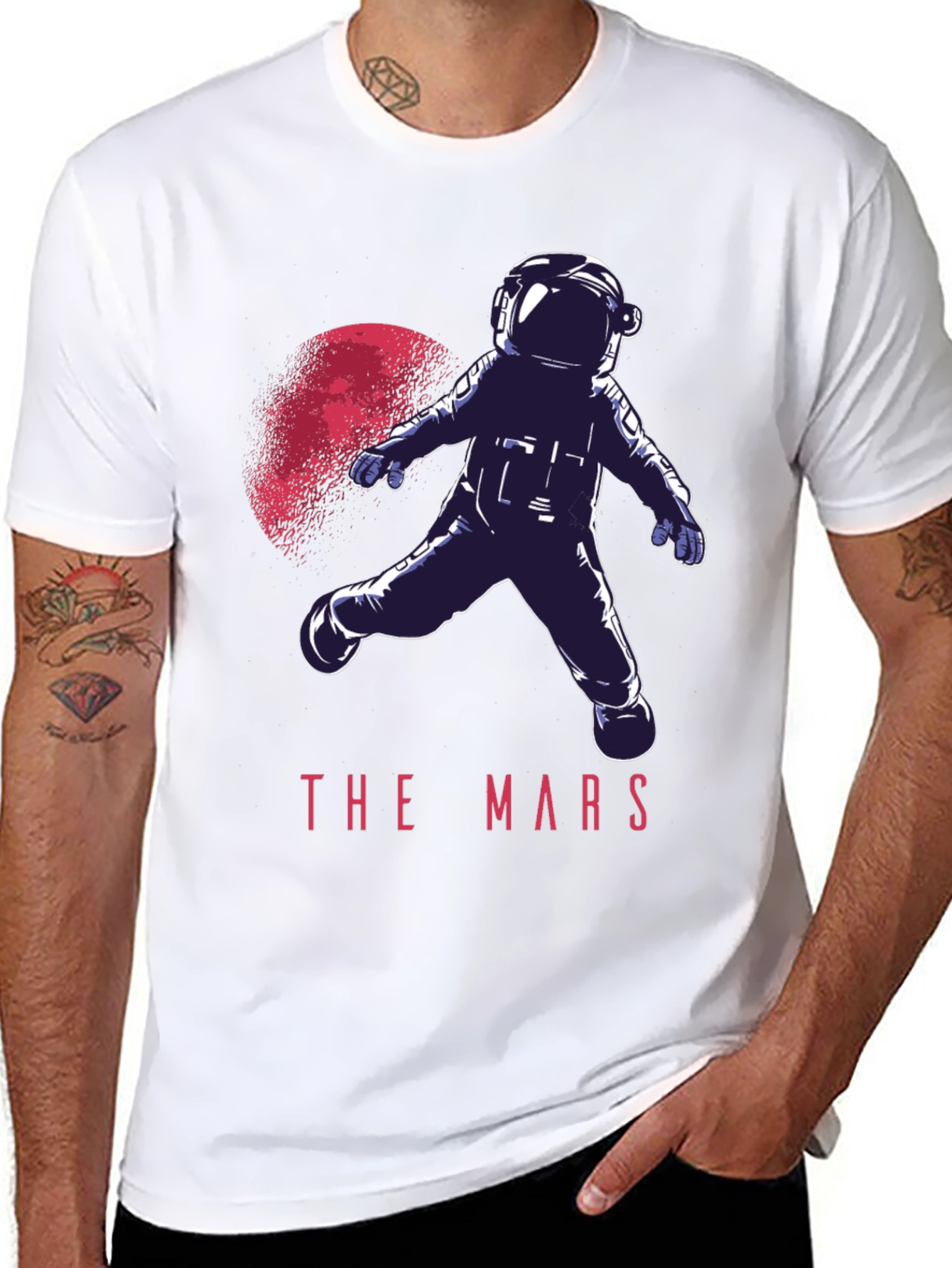 Astronaut in Space T-Shirt - The Mars Graphic Tee