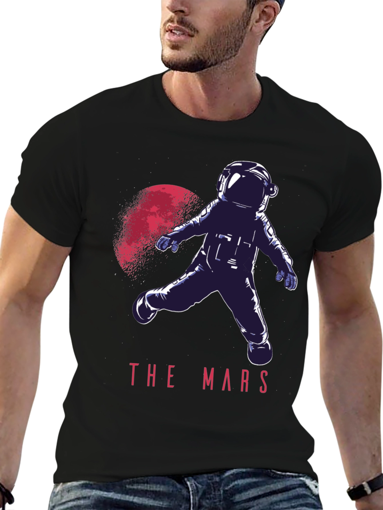 Astronaut in Space T-Shirt - The Mars Graphic Tee