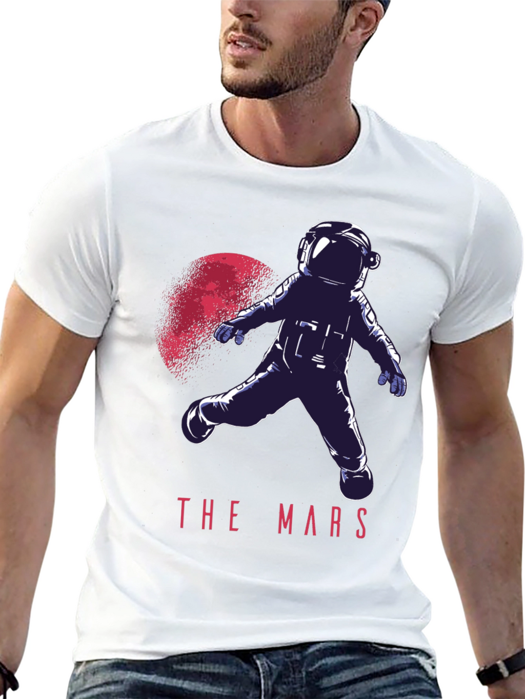 Astronaut in Space T-Shirt - The Mars Graphic Tee