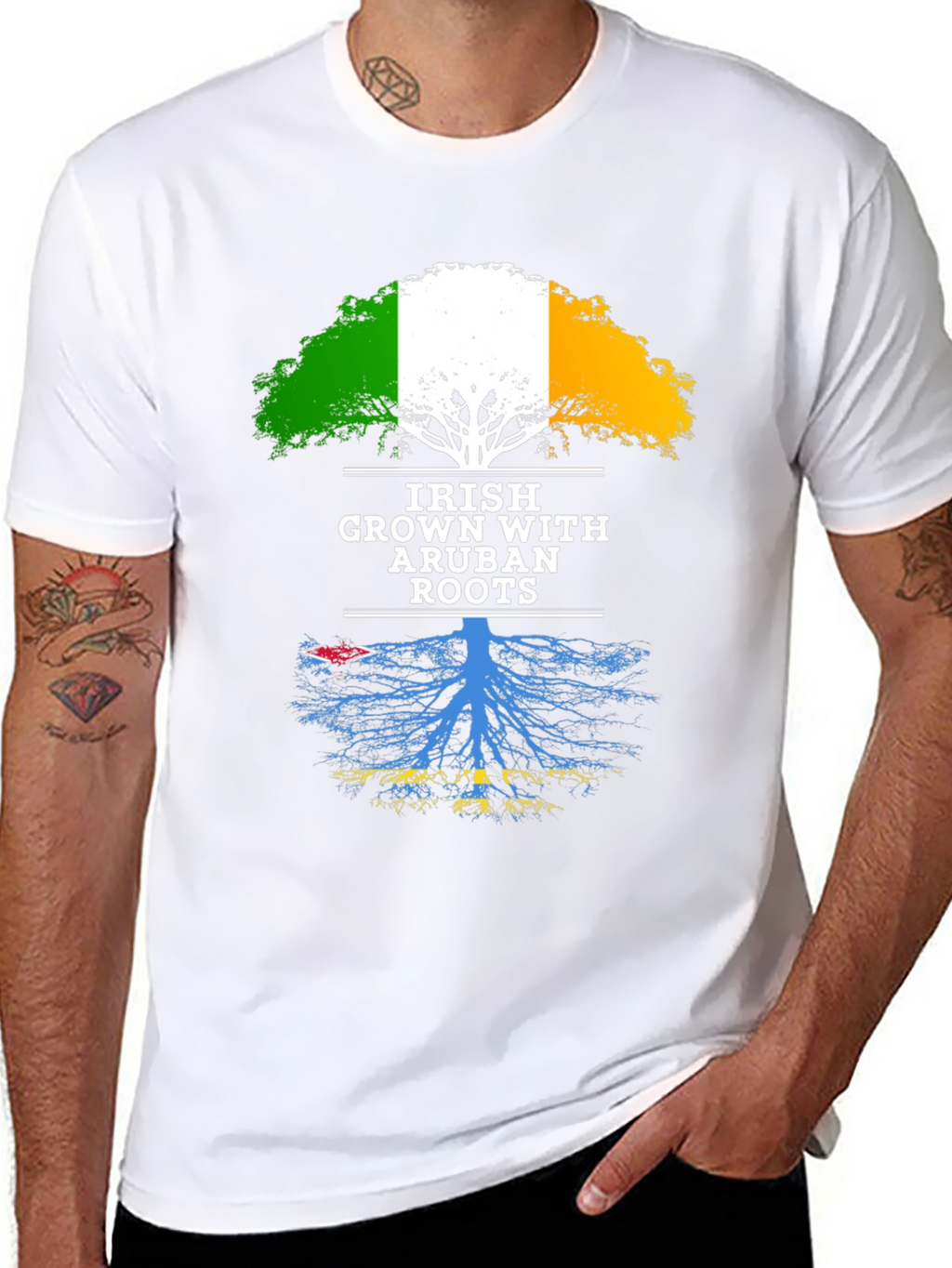 Irish Grown with Aruban Roots T-Shirt