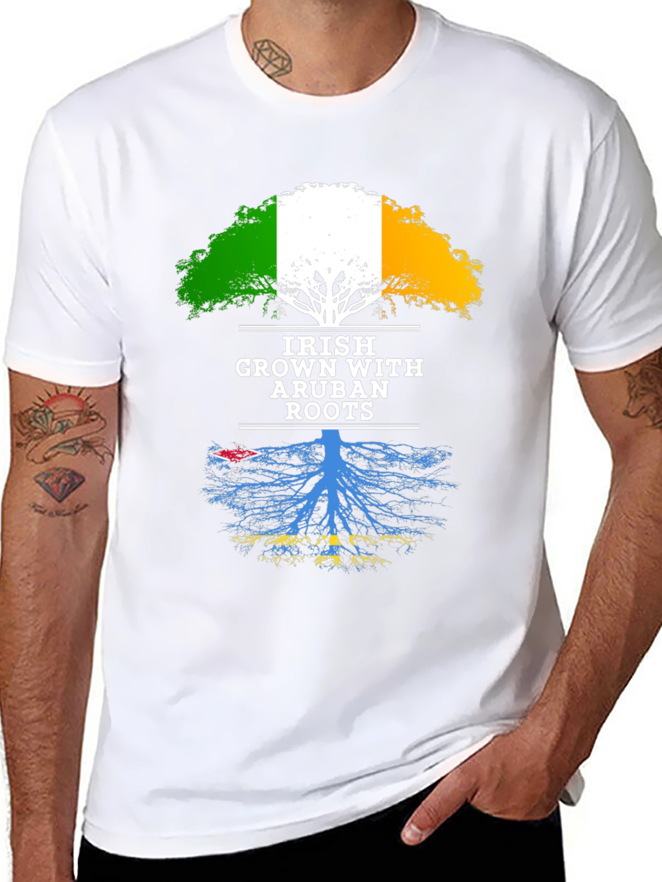 Irish Grown with Aruban Roots T-Shirt