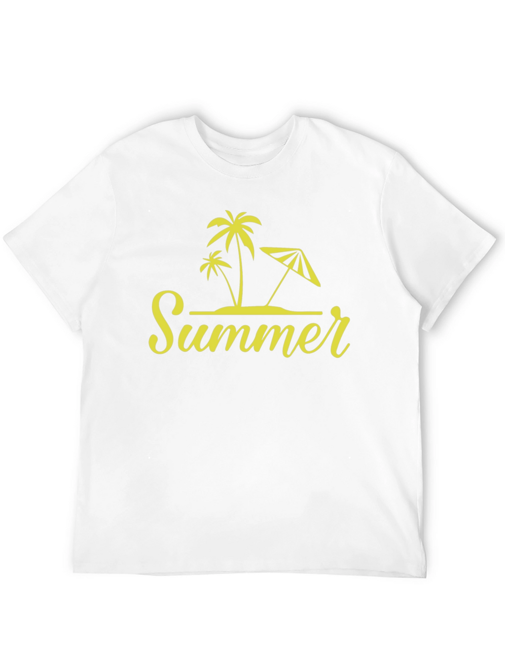 Summer Vibes Black T-Shirt Palm Tree Design