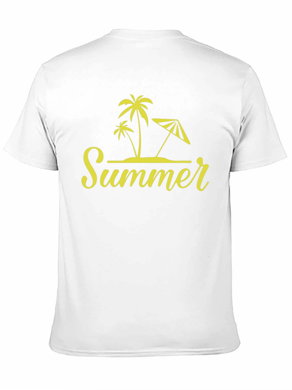 Summer Vibes Black T-Shirt Palm Tree Design
