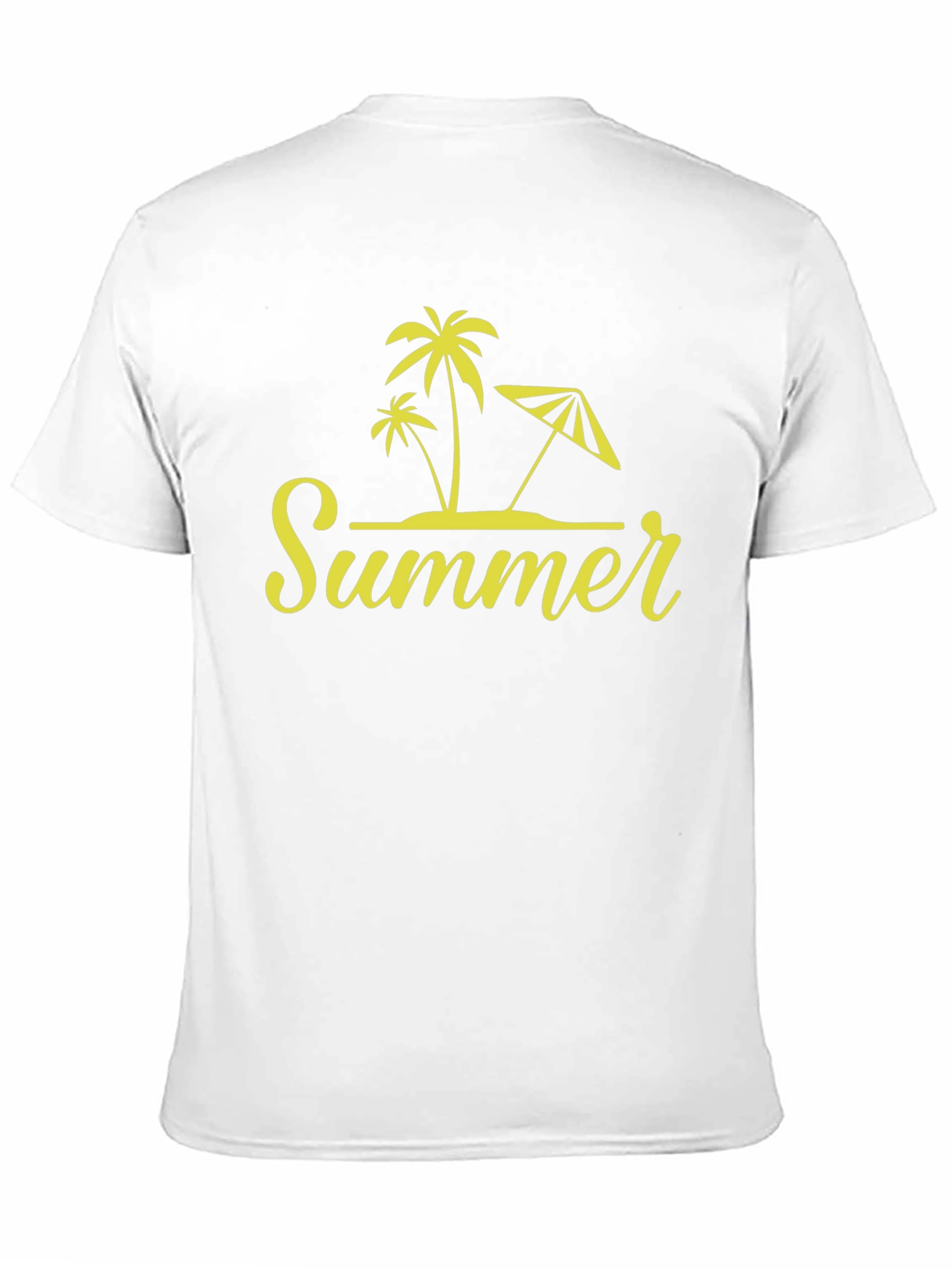 Summer Vibes Black T-Shirt Palm Tree Design