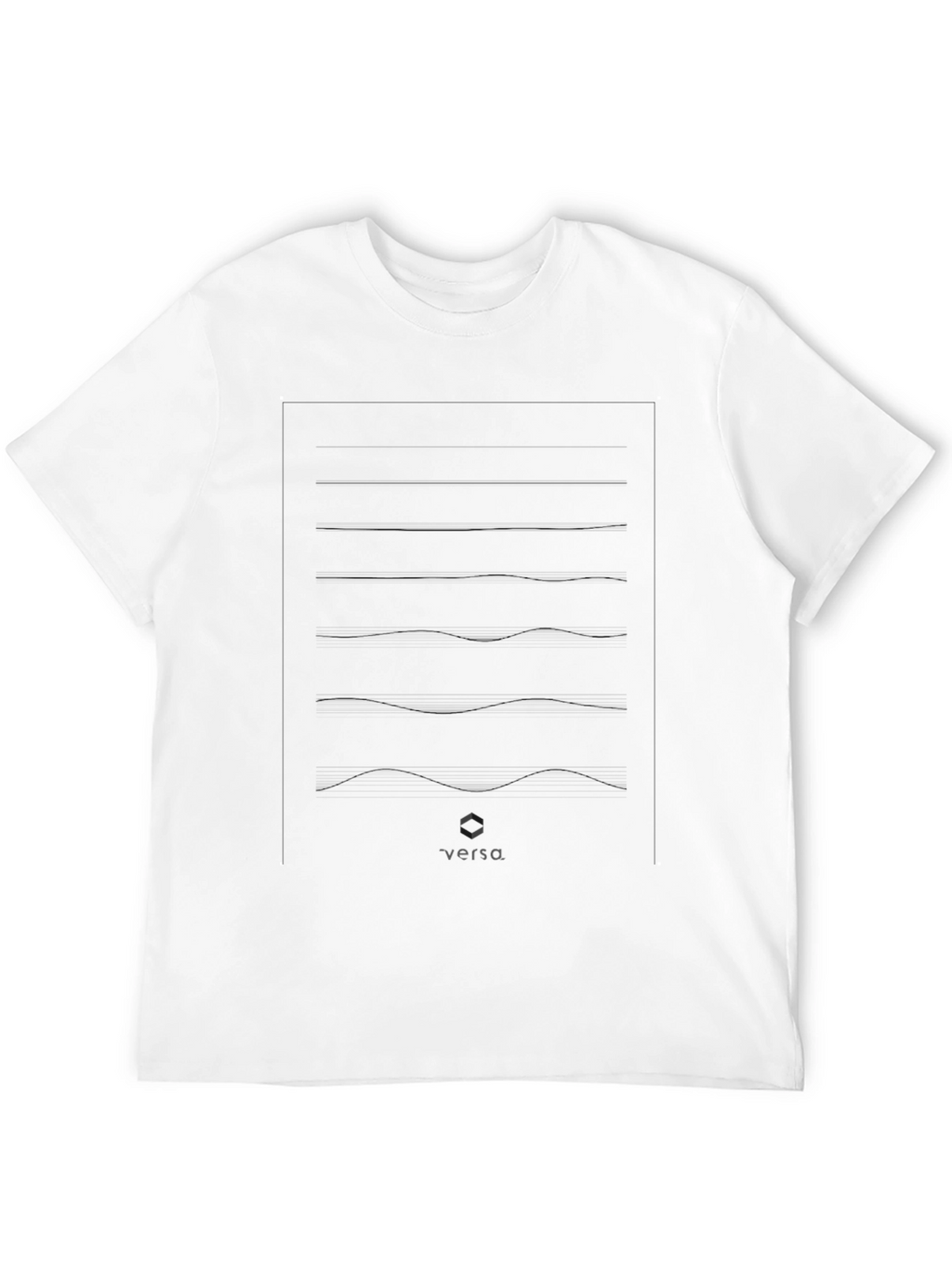 Mens Black Versa Graphic Tee - Casual Style