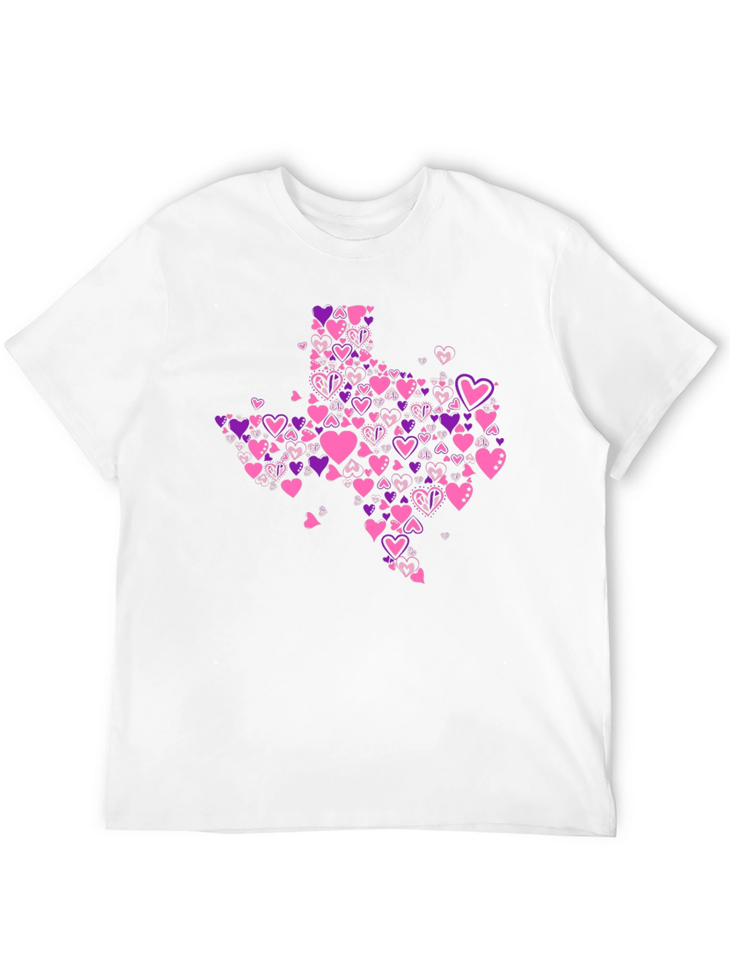 Texas Love Heart Valentines T-Shirt