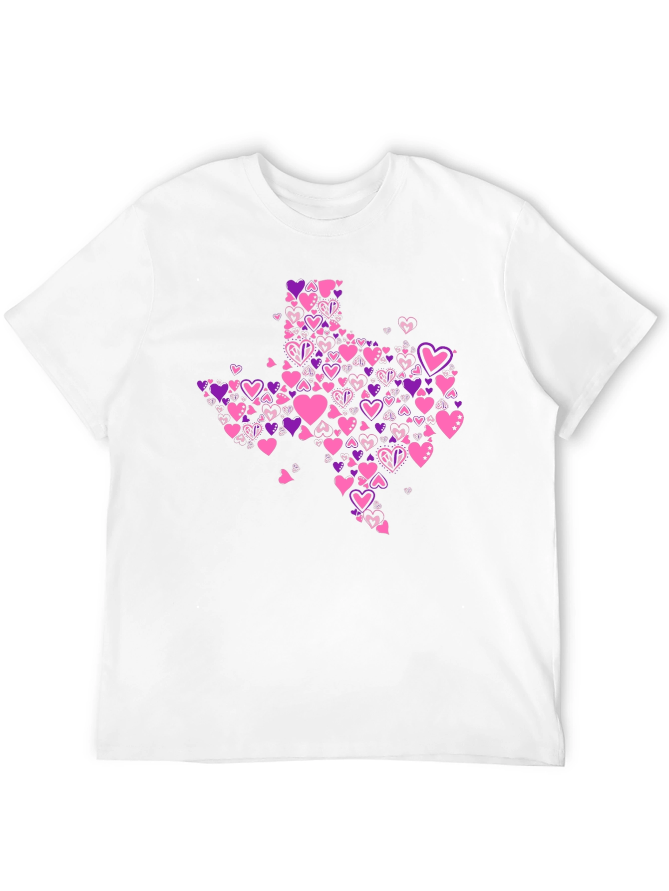 Texas Love Heart Valentines T-Shirt