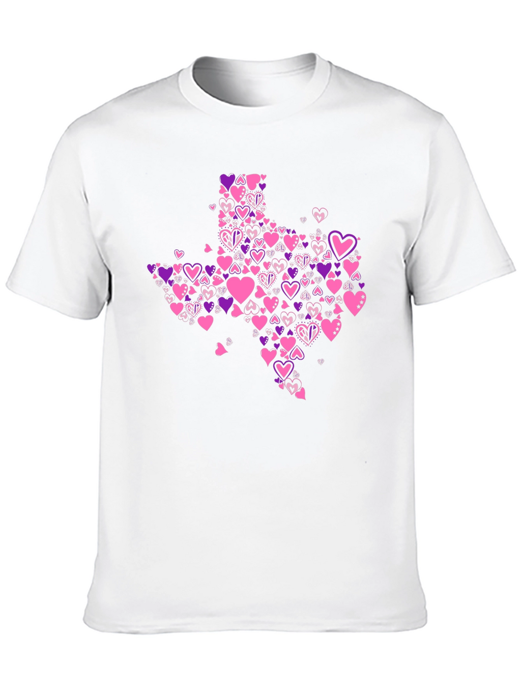Texas Love Heart Valentines T-Shirt