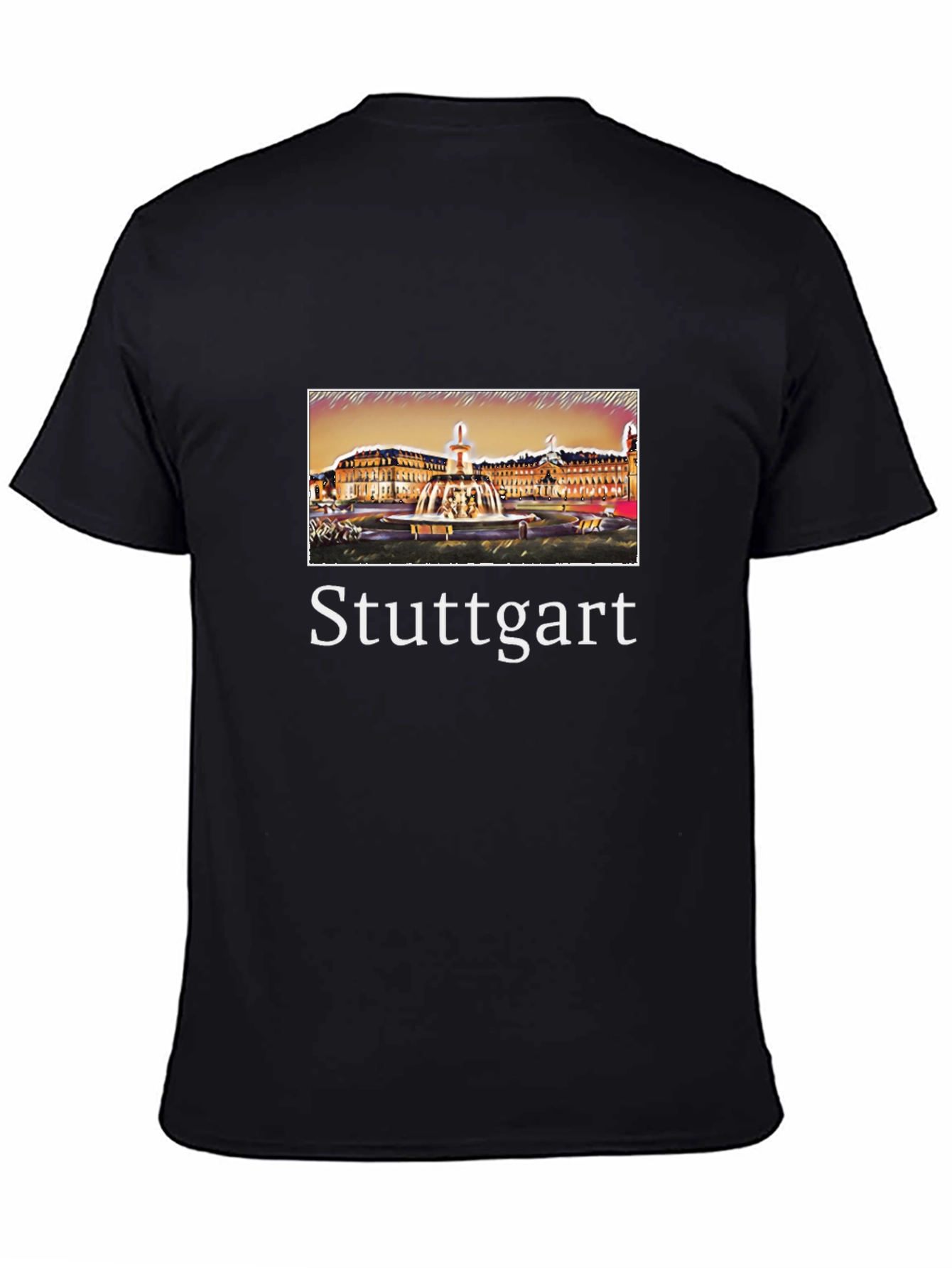 Stuttgart Germany T-Shirt City Fountain