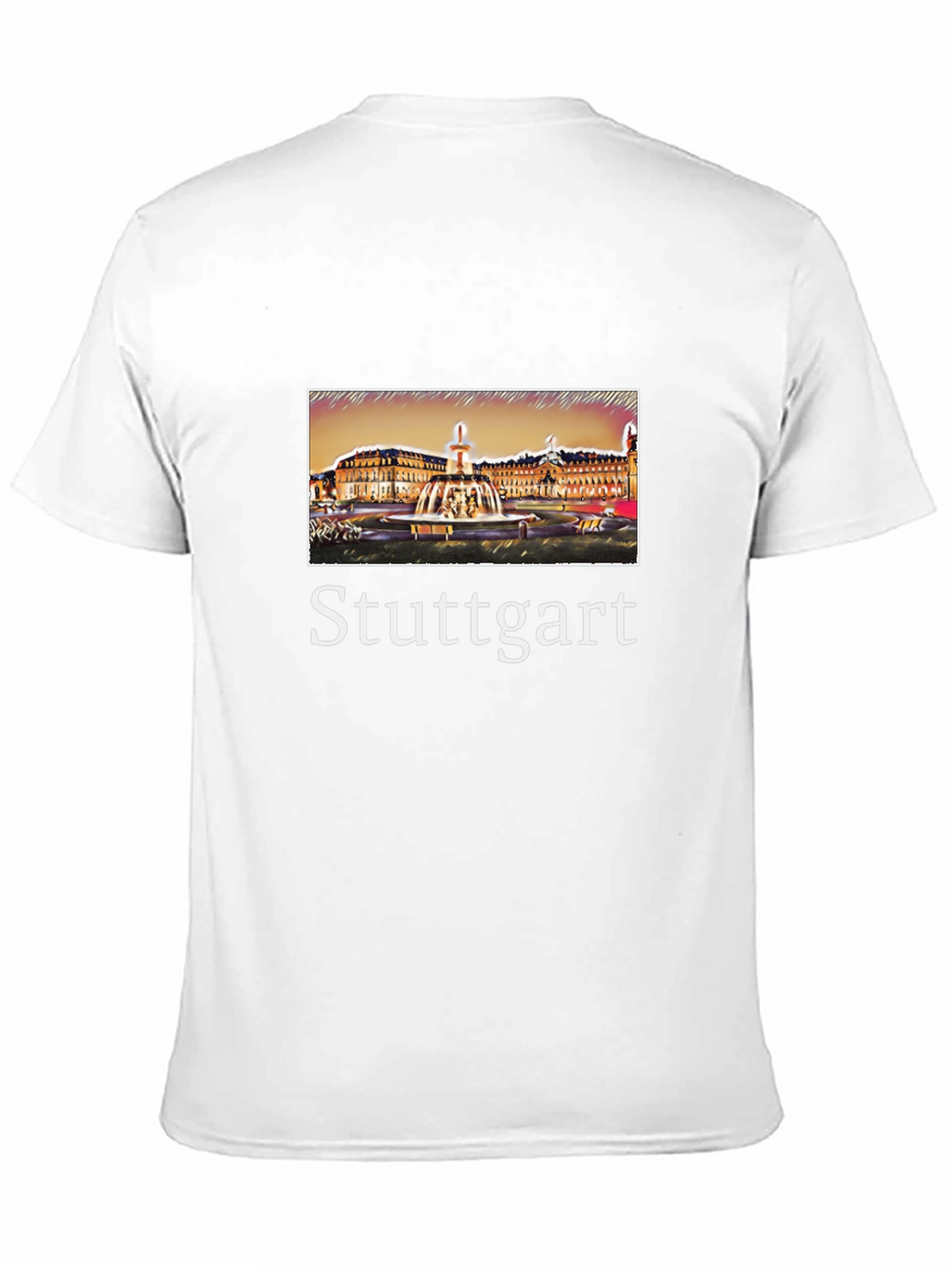 Stuttgart Germany T-Shirt City Fountain