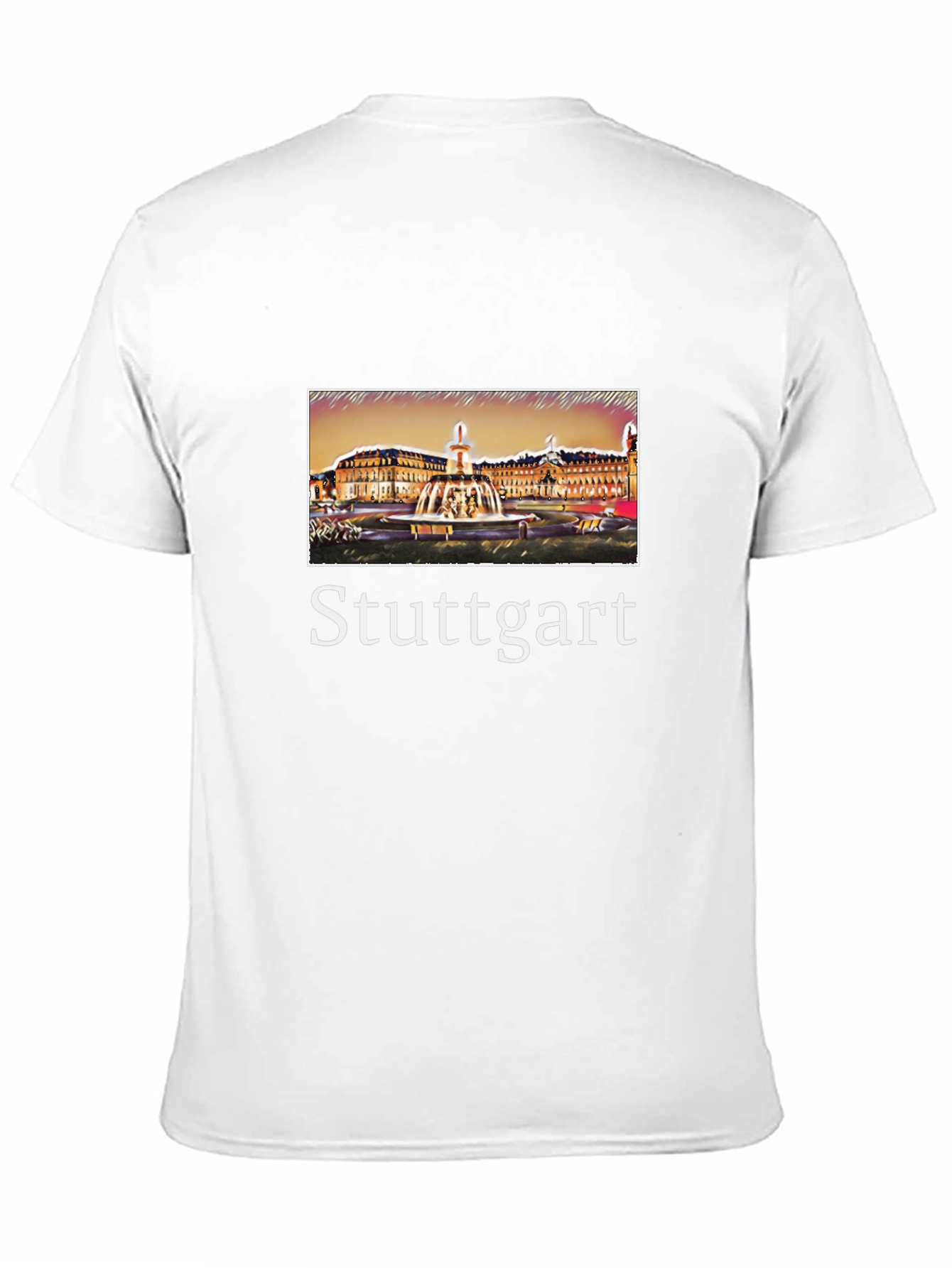 Stuttgart Germany T-Shirt City Fountain