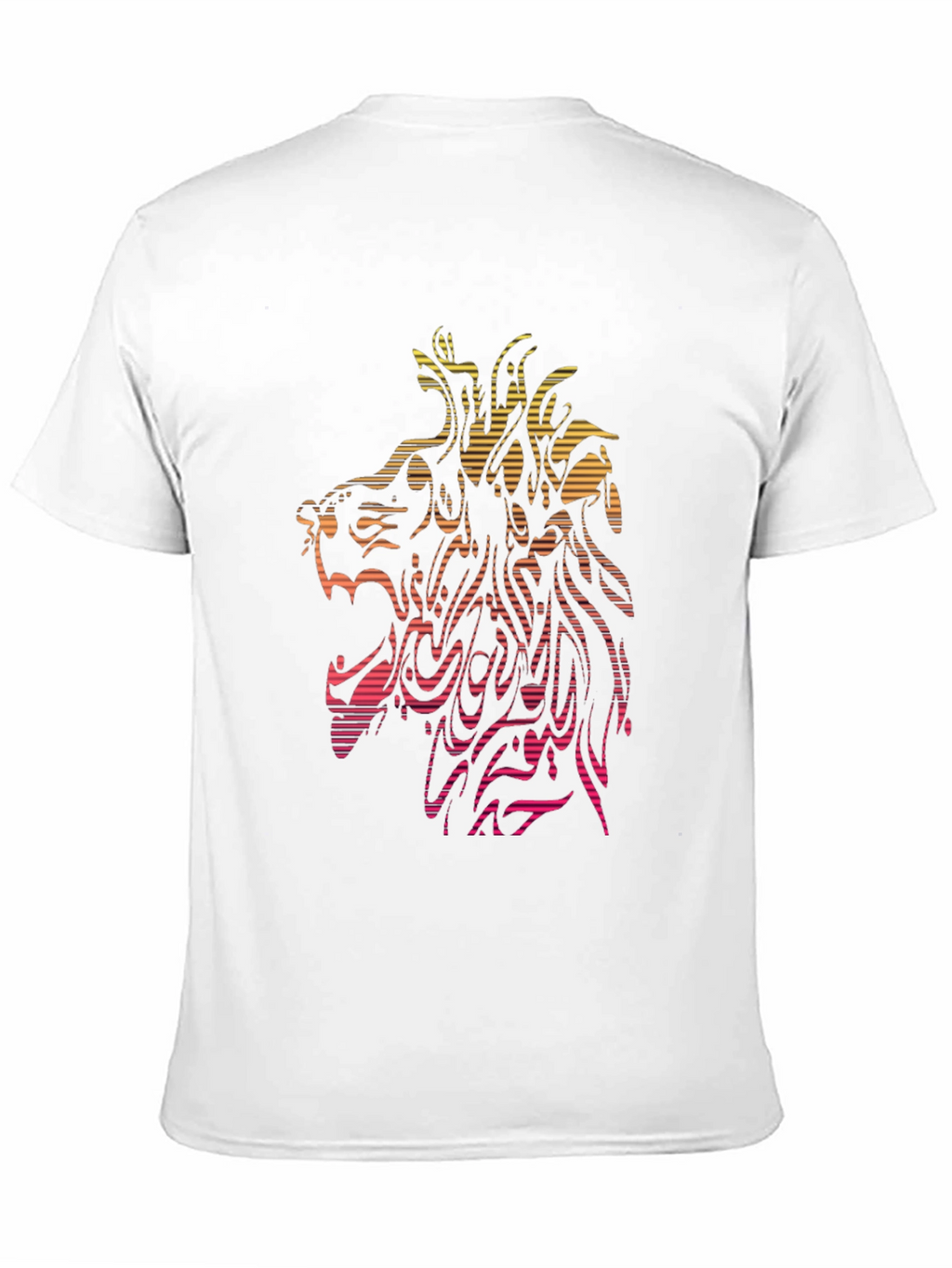 Lion Graphic Tee - Abstract Design
