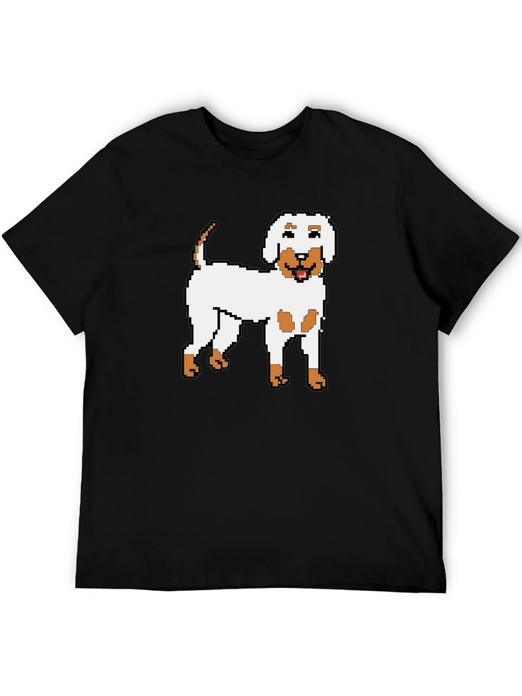 Pixel Dog Graphic Tee - Unisex Black T-Shirt