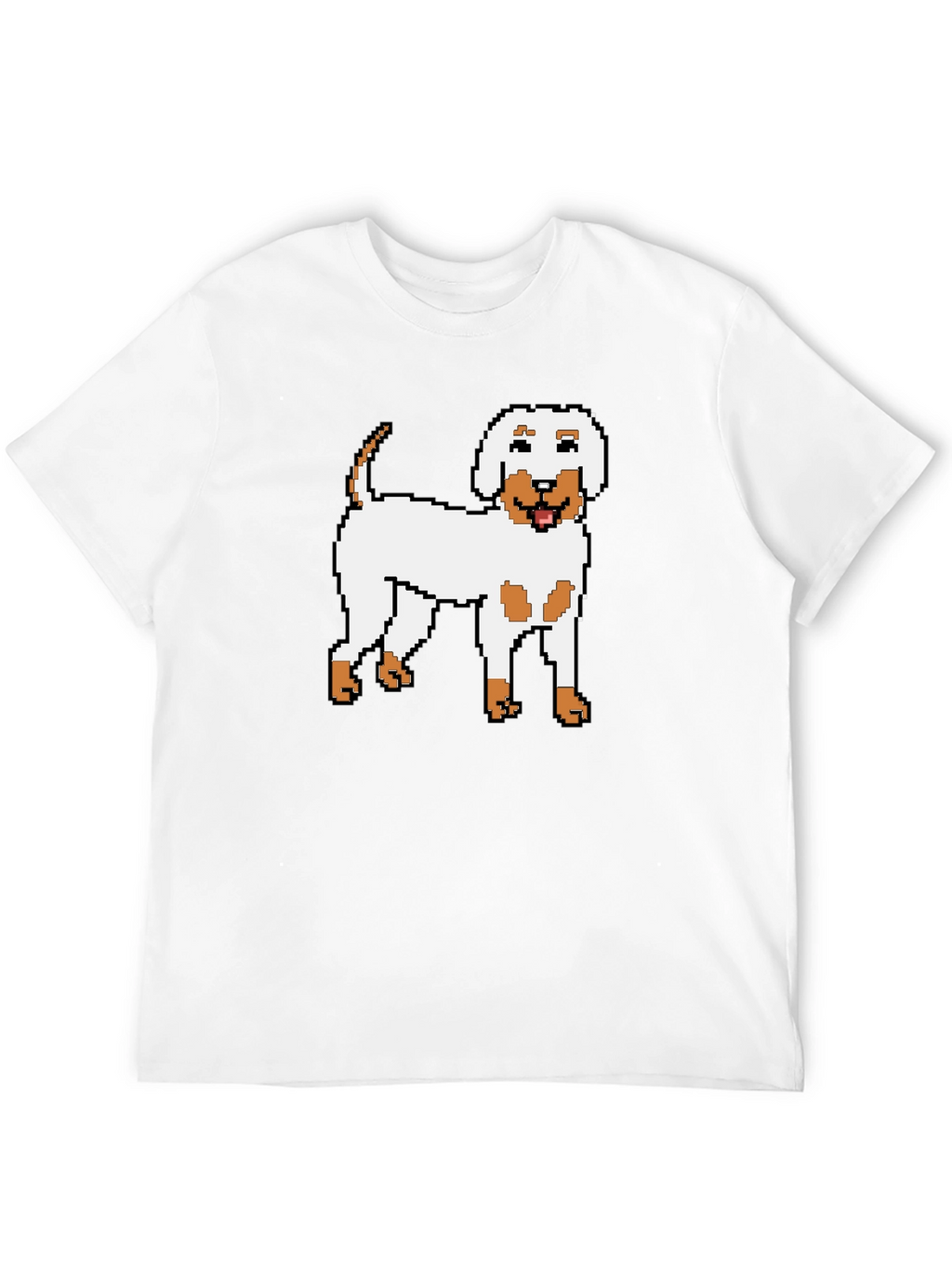 Pixel Dog Graphic Tee - Unisex Black T-Shirt