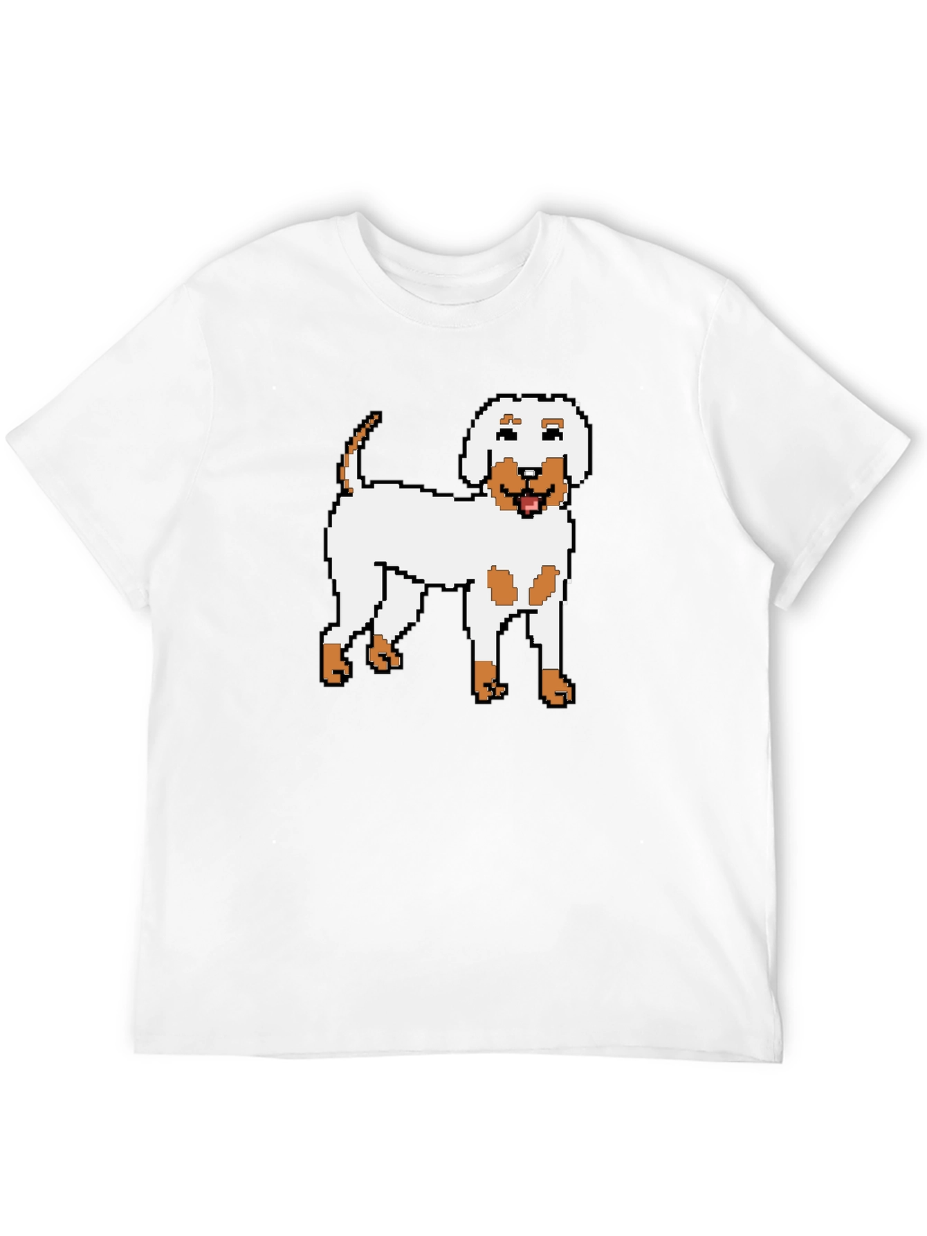 Pixel Dog Graphic Tee - Unisex Black T-Shirt