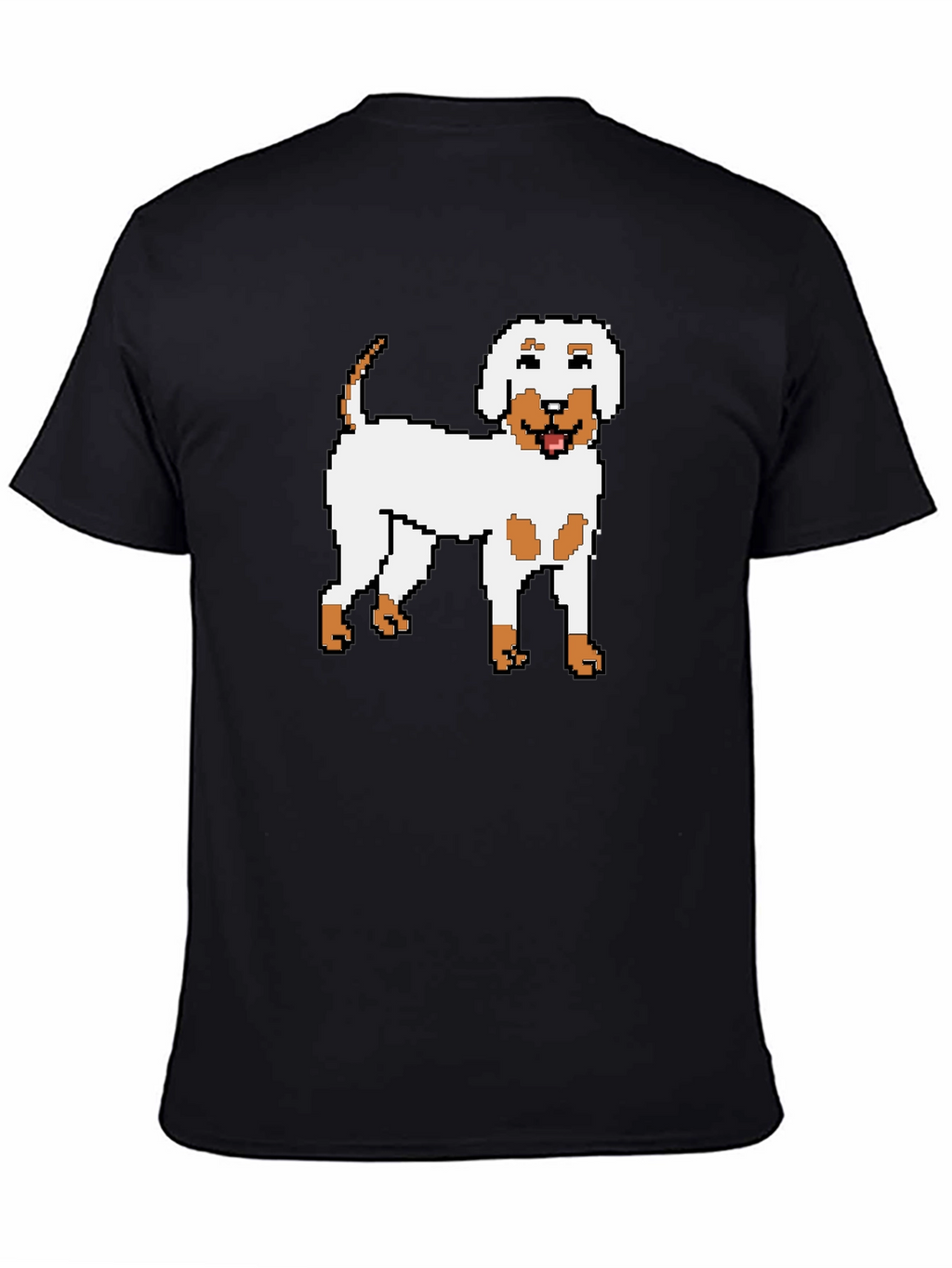 Pixel Dog Graphic Tee - Unisex Black T-Shirt