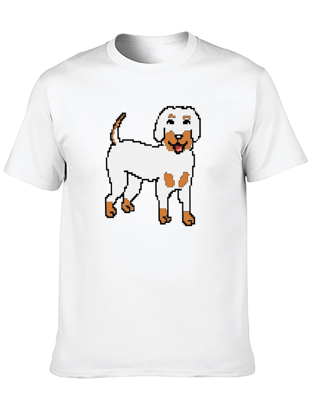 Pixel Dog Graphic Tee - Unisex Black T-Shirt