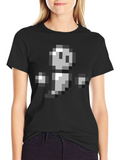 Pixel Ghost Graphic Tee - Retro Gaming Style