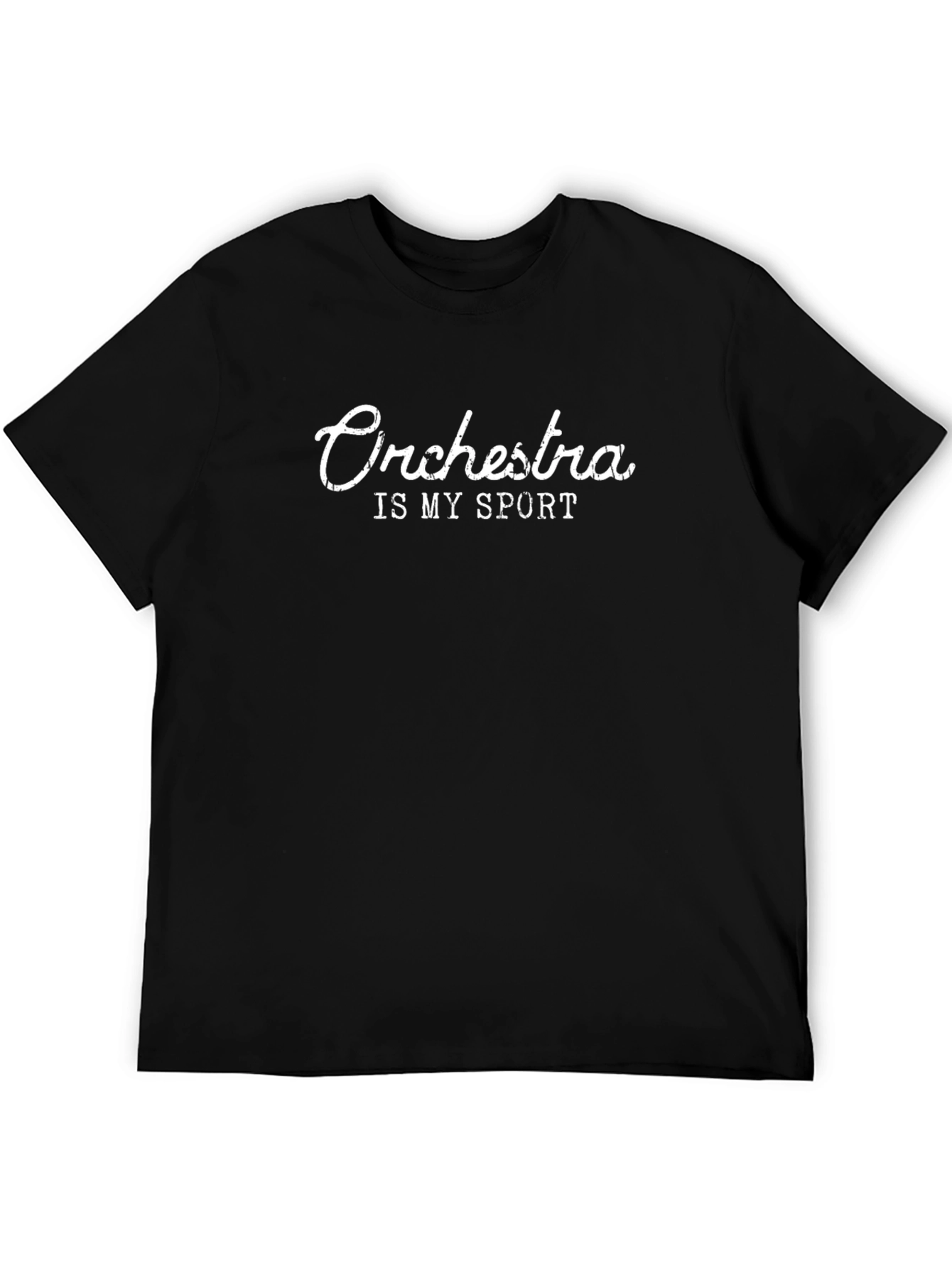 Orchestra Is My Sport Black Graphic Tee