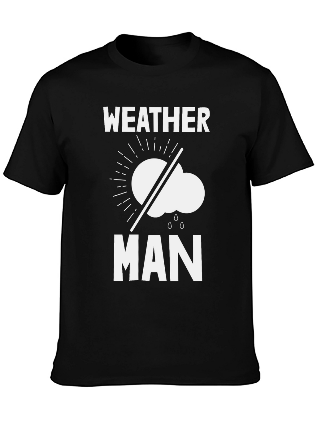 Weather Man Graphic T-Shirt - Black