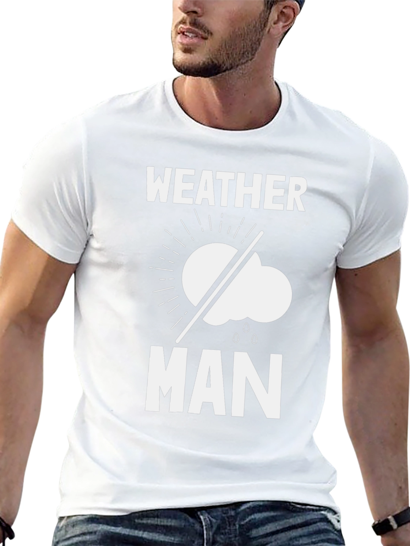Weather Man Graphic T-Shirt - Black