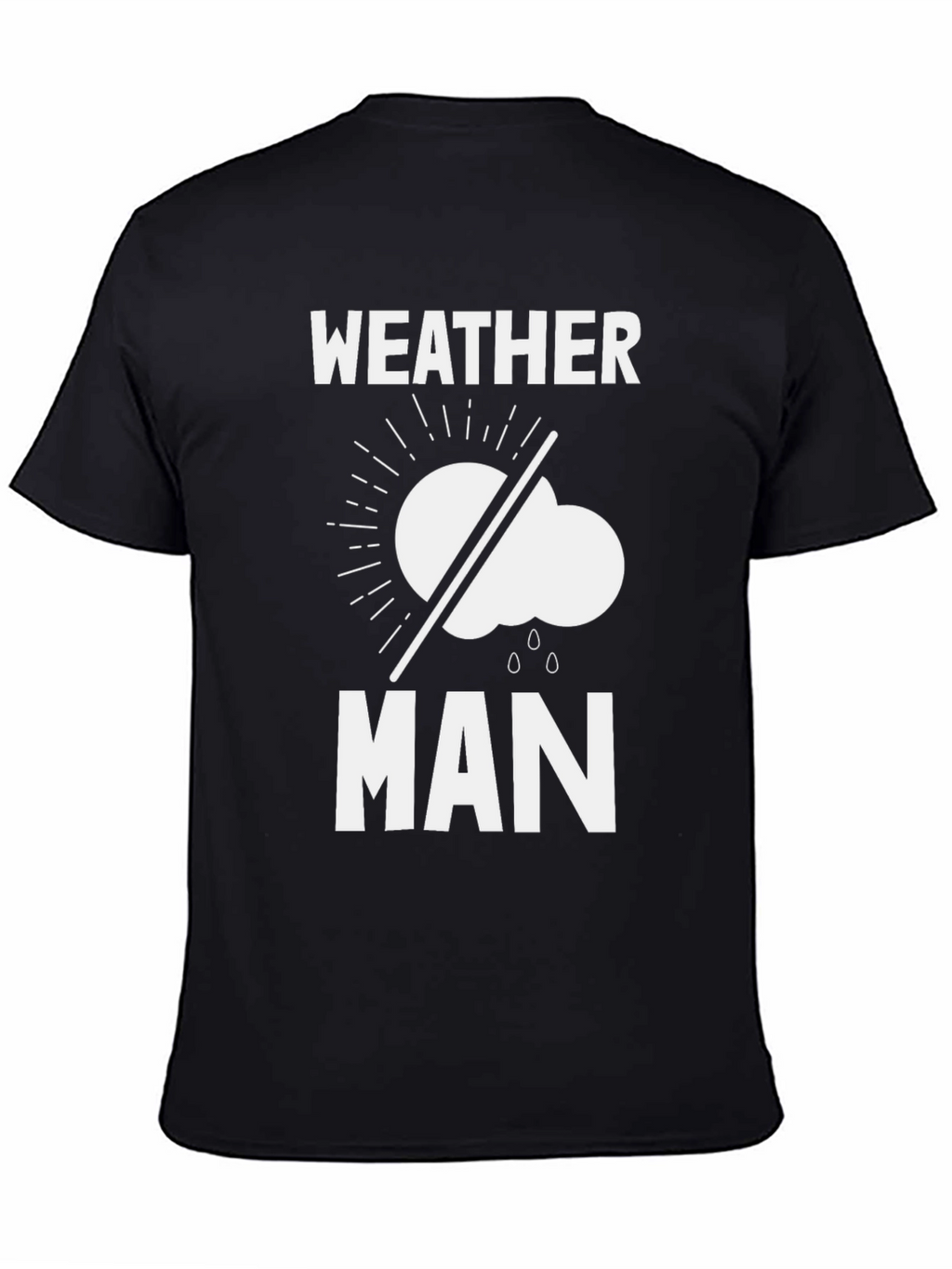 Weather Man Graphic T-Shirt - Black