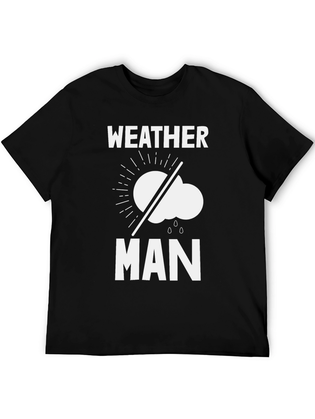 Weather Man Graphic T-Shirt - Black
