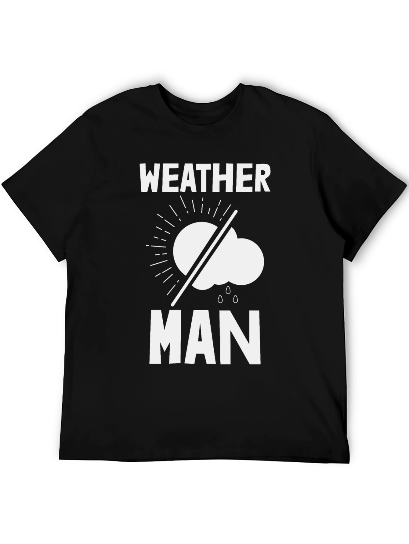 Weather Man Graphic T-Shirt - Black