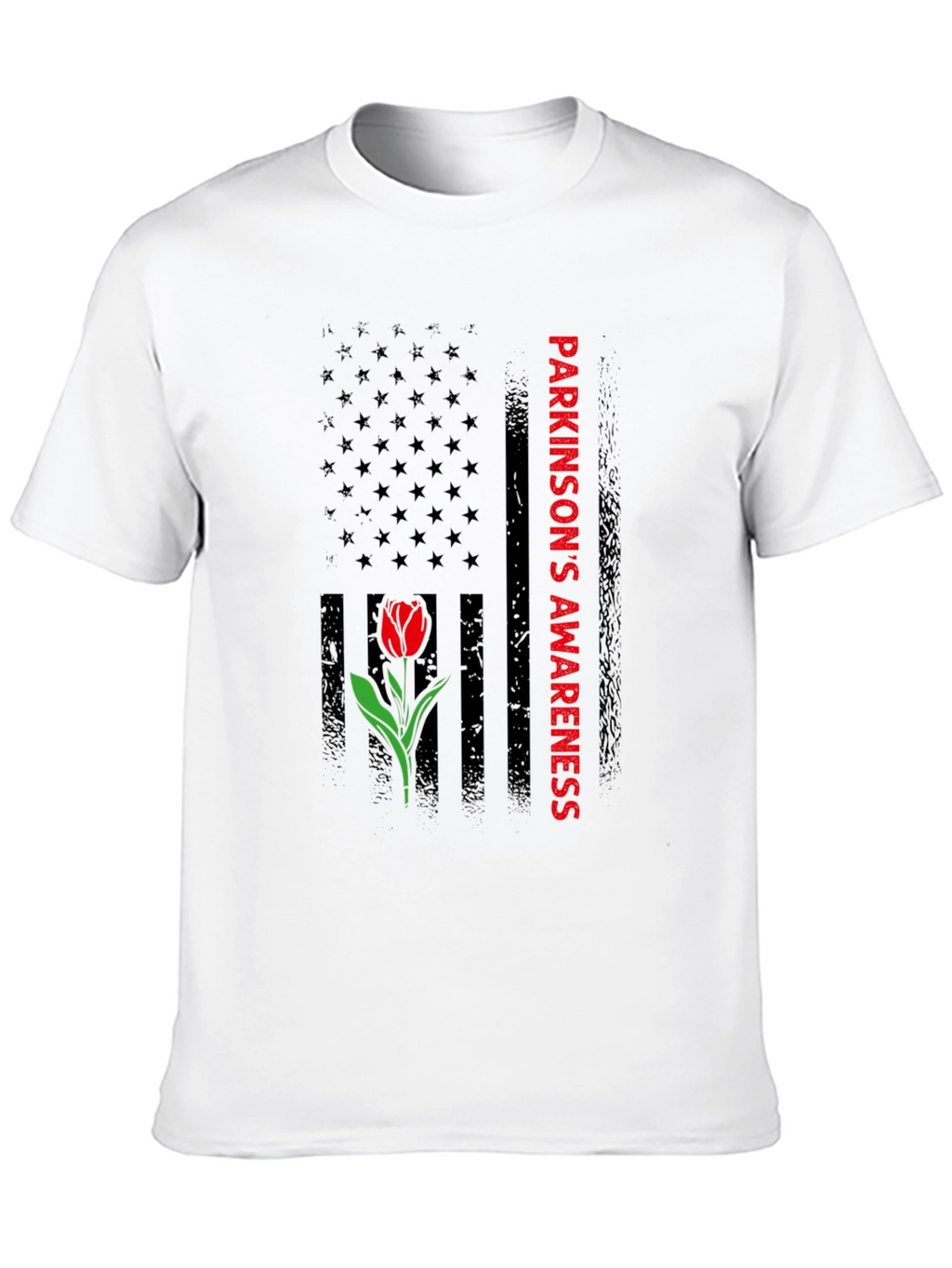 Parkinsons Awareness T-Shirt Tulip Design