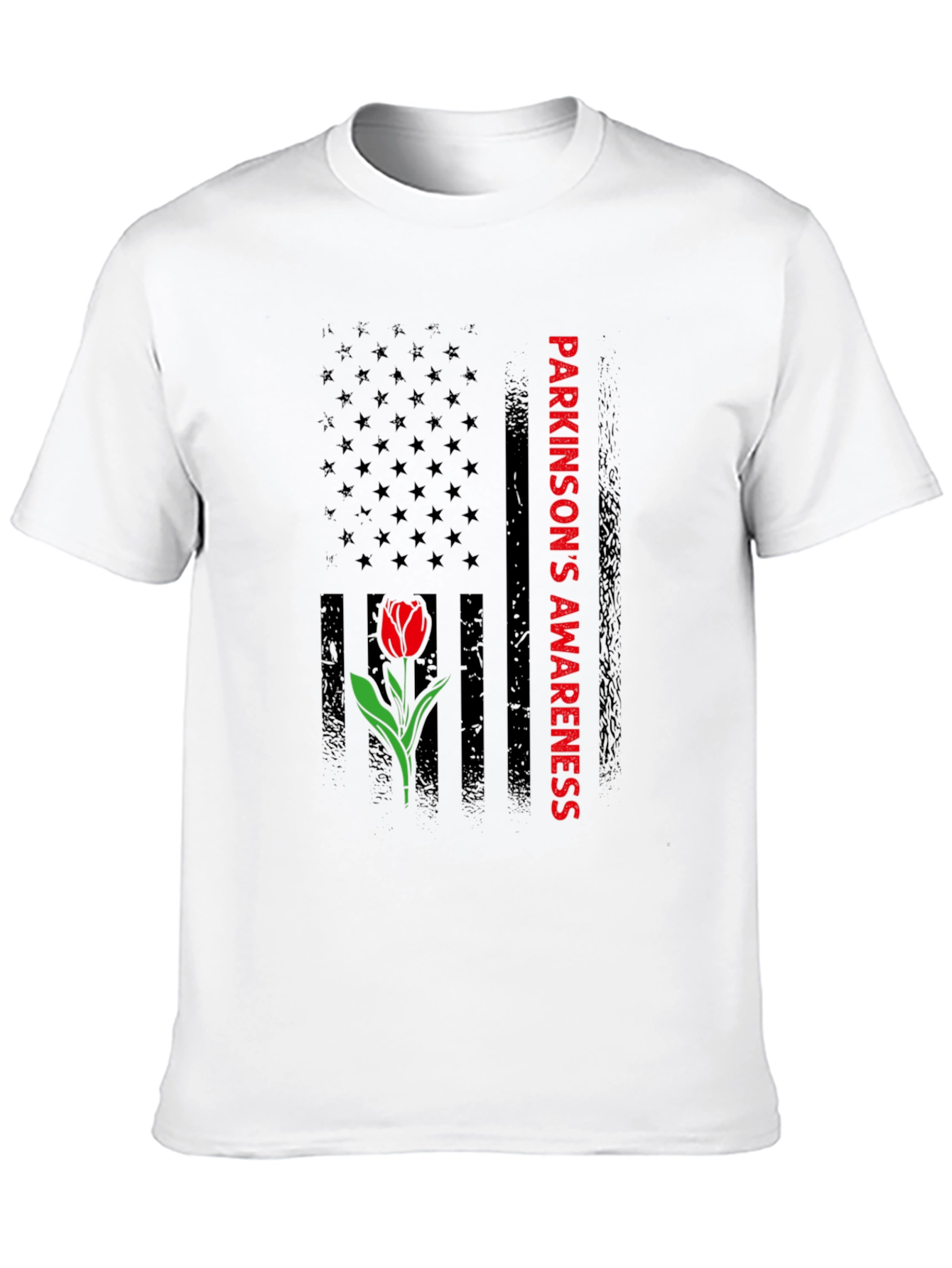 Parkinsons Awareness T-Shirt Tulip Design