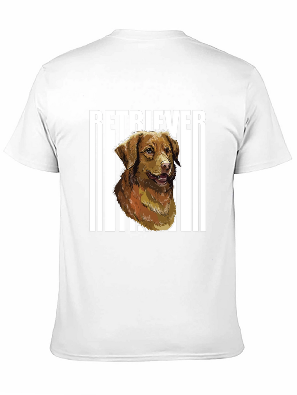 Retriever Dog Graphic Black T-Shirt