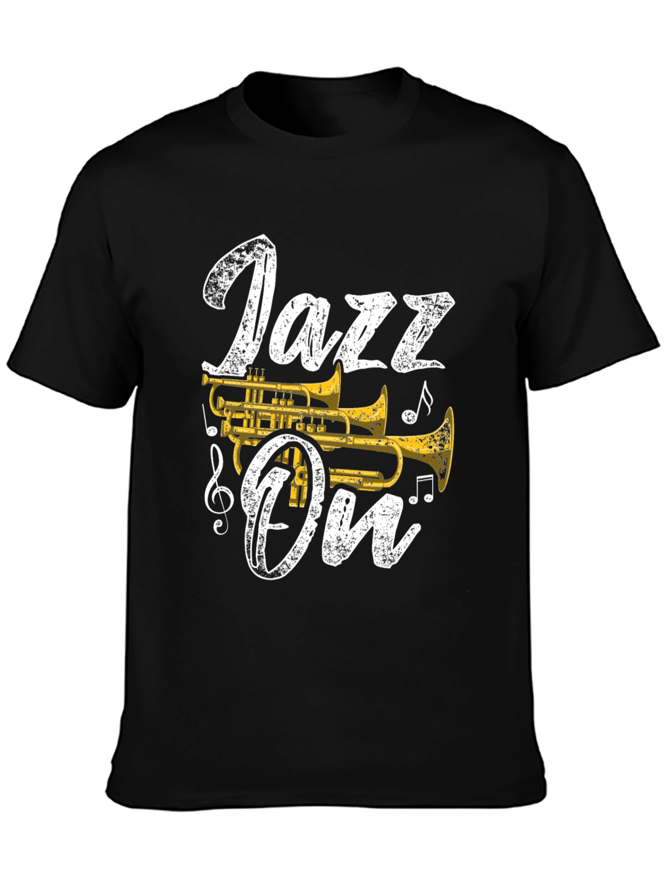 Jazz On T-Shirt - Trumpet Graphic Tee