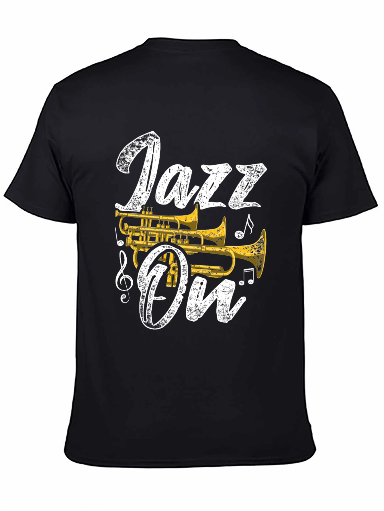 Jazz On T-Shirt - Trumpet Graphic Tee