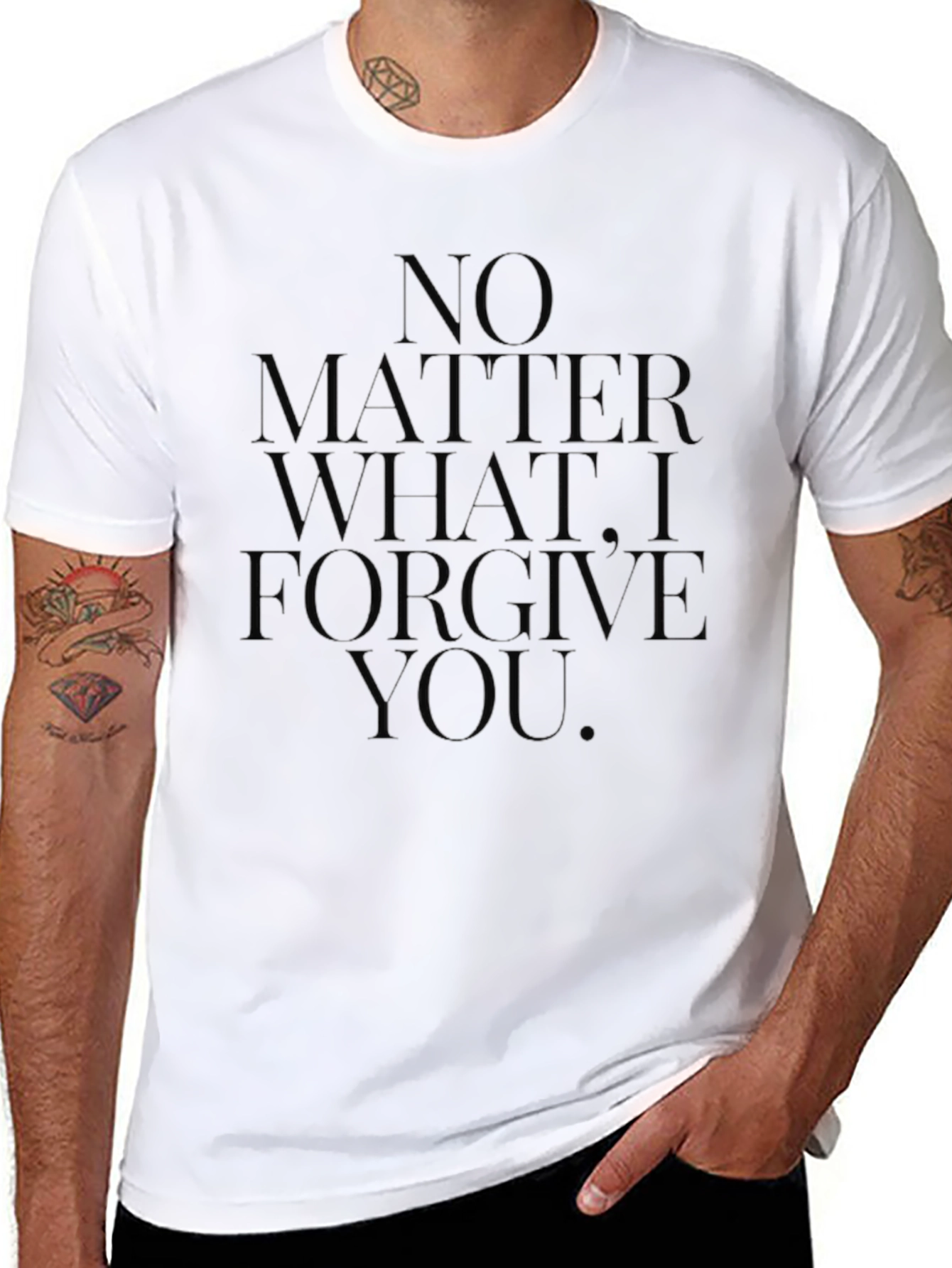 Forgive You Graphic Tee - Mens Black T-Shirt