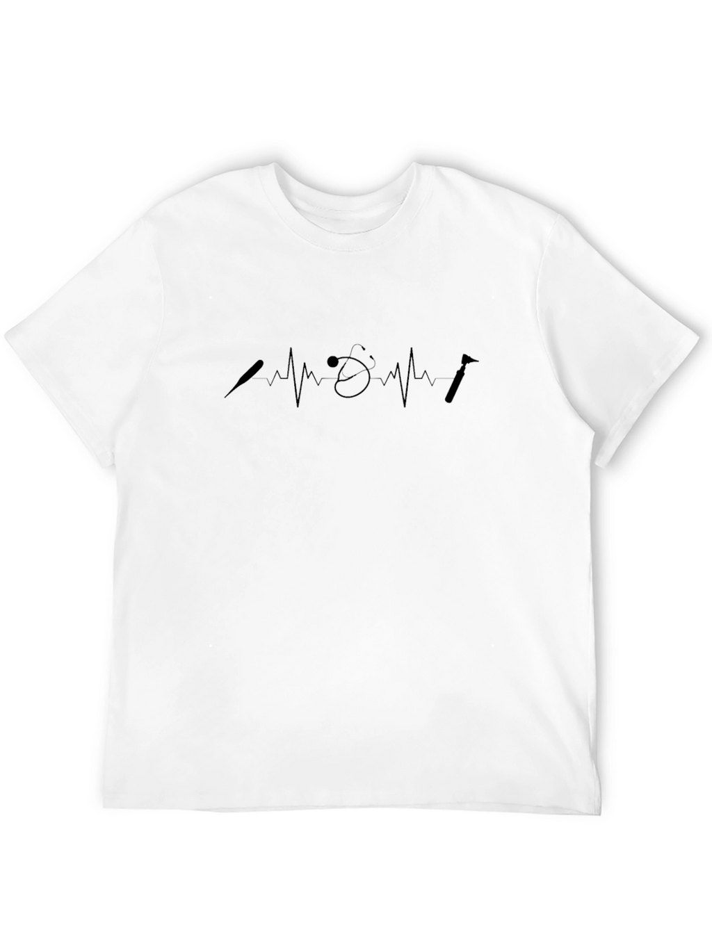 Dentist Heartbeat T-Shirt - Black Dental Tee