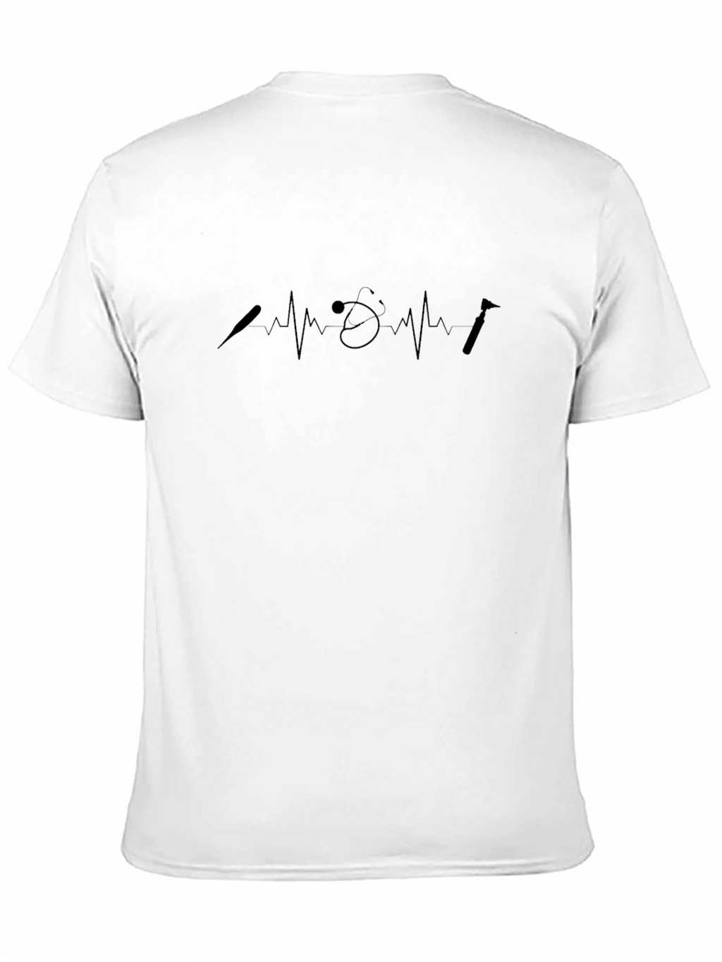 Dentist Heartbeat T-Shirt - Black Dental Tee