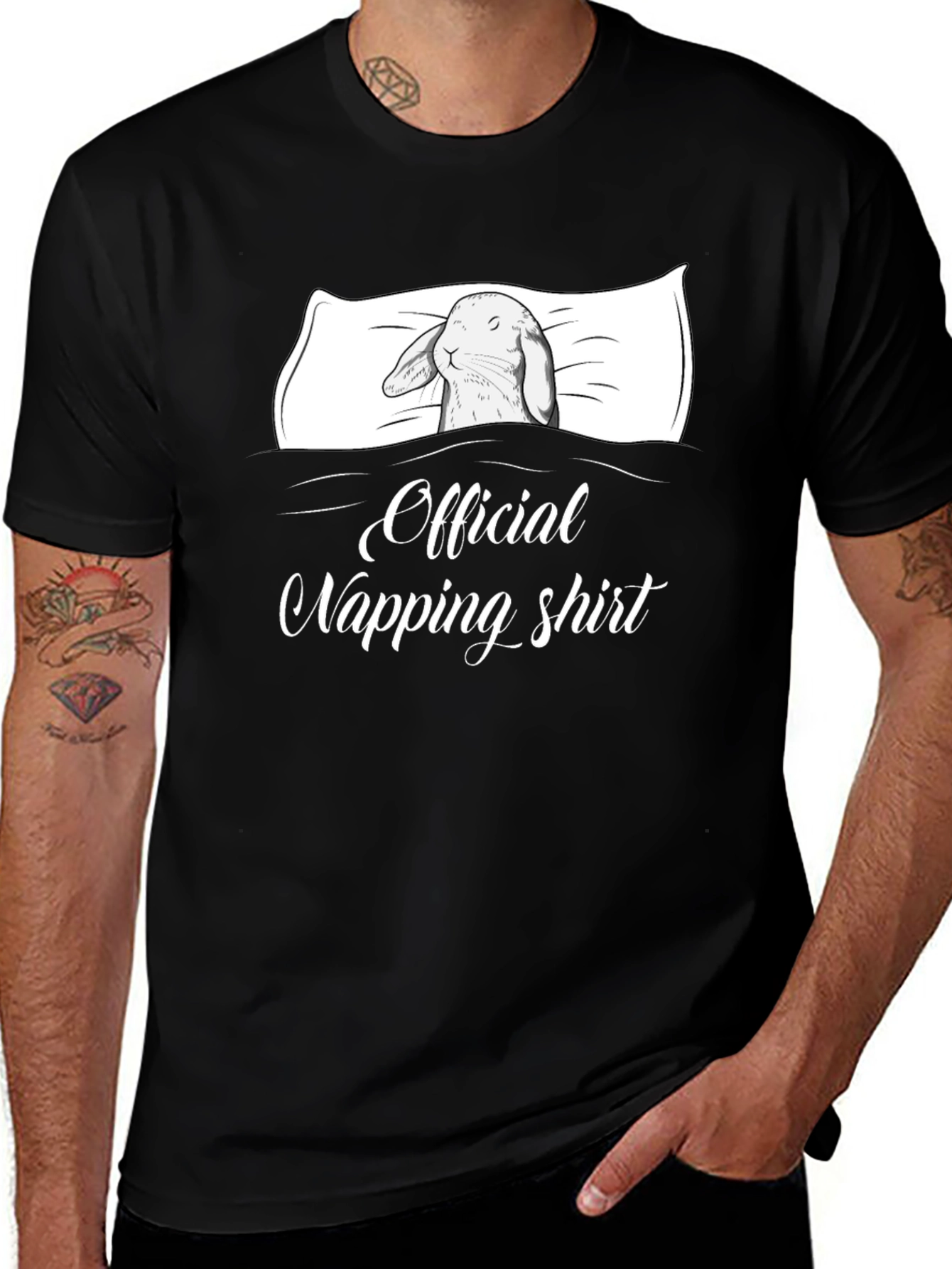 Official Napping Shirt - Bunny Sleep Tee