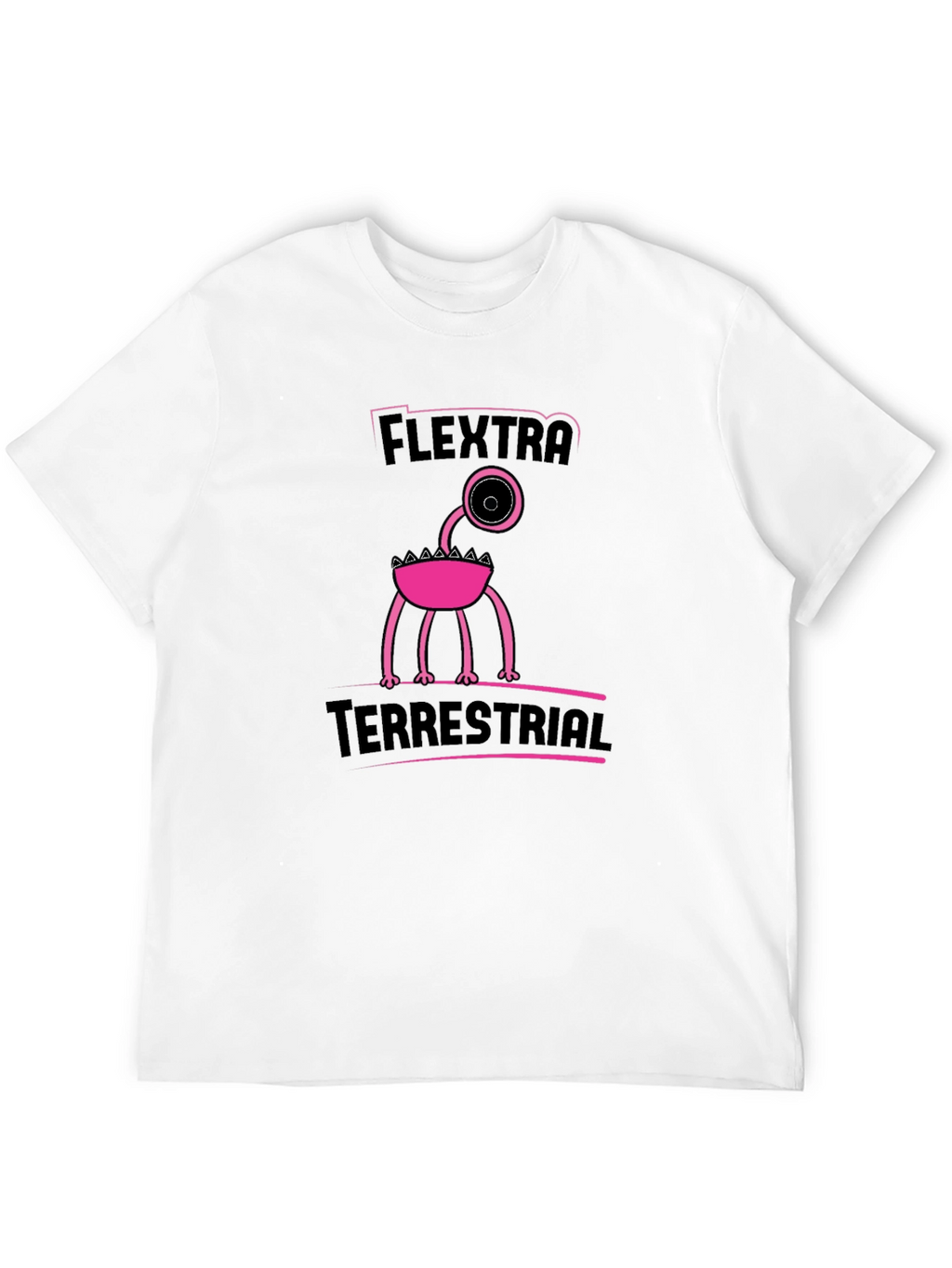 Flextra Terrestrial Graphic Tee - Black Cotton T-Shirt