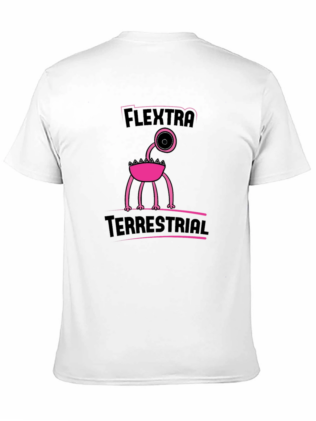 Flextra Terrestrial Graphic Tee - Black Cotton T-Shirt