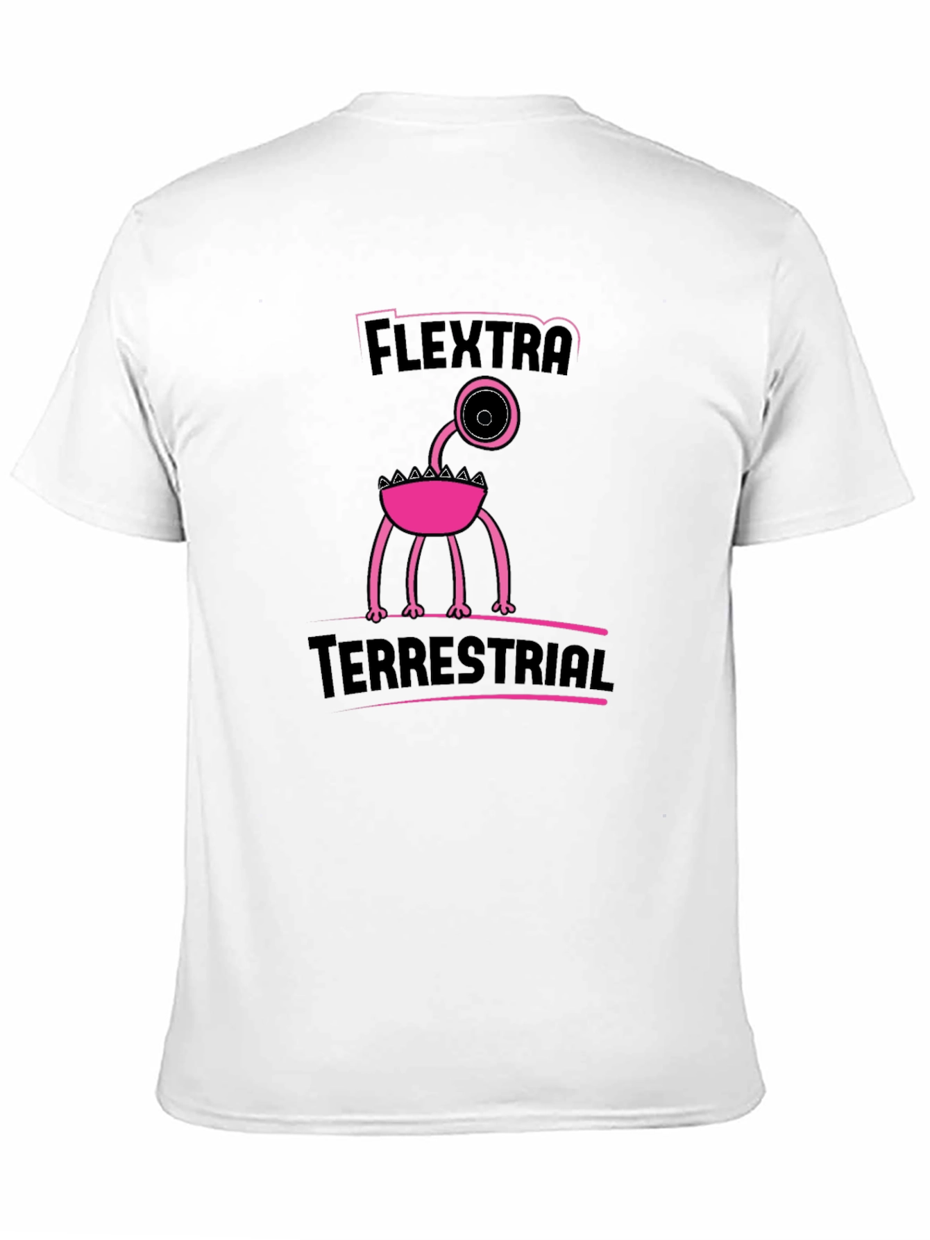 Flextra Terrestrial Graphic Tee - Black Cotton T-Shirt