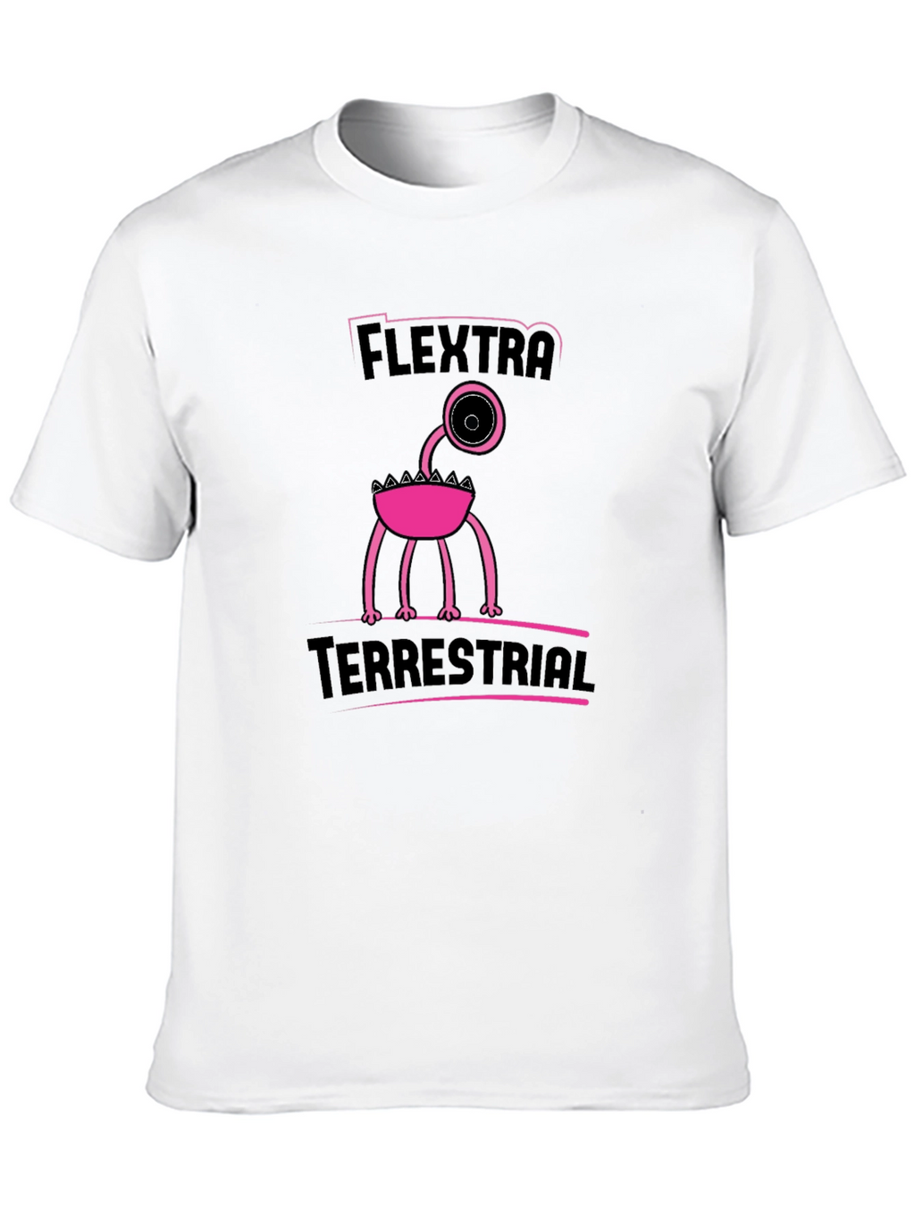 Flextra Terrestrial Graphic Tee - Black Cotton T-Shirt