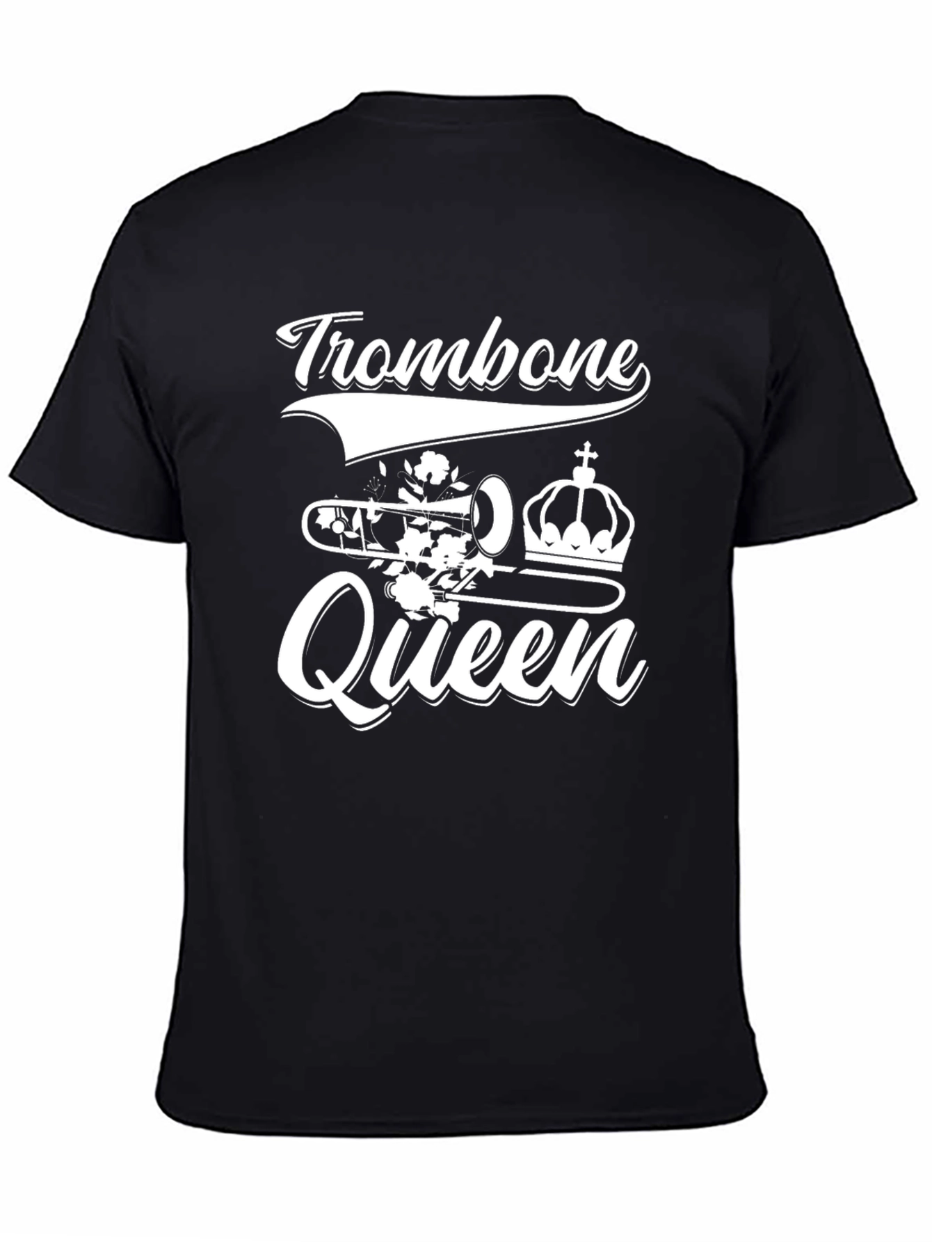 Trombone Queen Graphic T-Shirt - Music Lover Tee