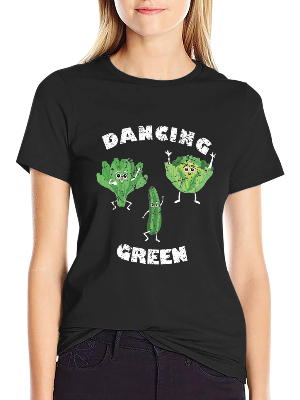 Dancing Green Graphic T-Shirt