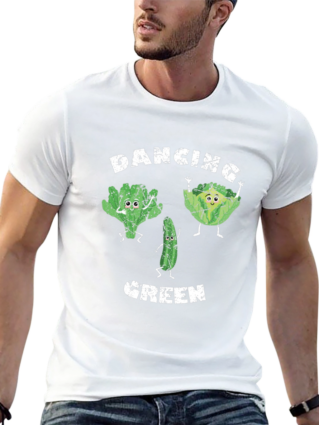 Dancing Green Graphic T-Shirt