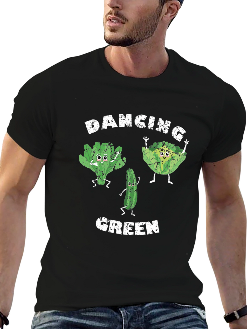 Dancing Green Graphic T-Shirt