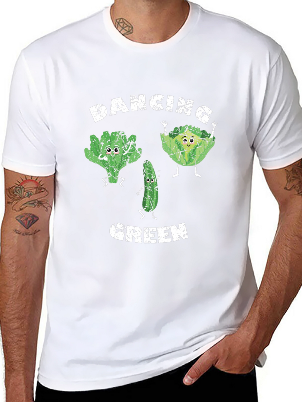 Dancing Green Graphic T-Shirt